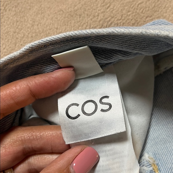 COS Women's Facade Light Wash Straight-Leg Jeans 31 - Picture 5 of 9